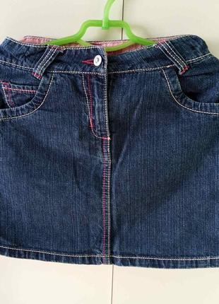 Джинсовая юбочка на 7-8 лет