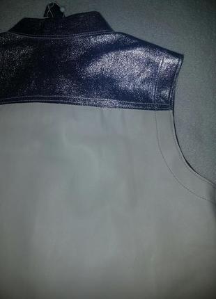 Новая кожаная рубашка топ 3.1 phillip lim, оригинал7 фото