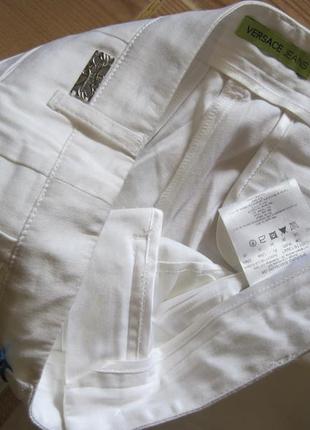 Новые белые брюки "versace jeans " р. 46 коттон 97%4 фото