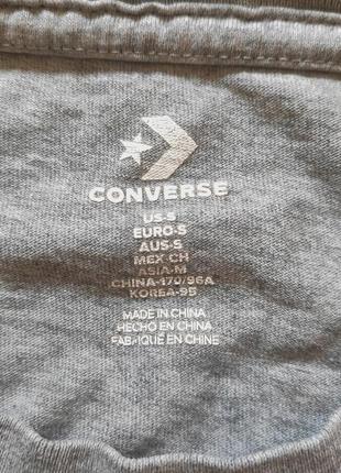 Футболка converse серая мужская big logo спортивная на спине4 фото