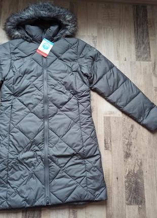 Пальто пух columbia оригинал, размер xs