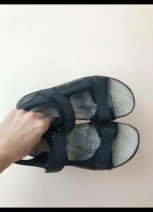 Landrover кожаные босоножки сандалии на липучке 393 фото