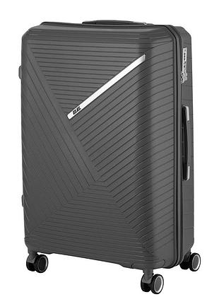 Чемодан 2e sigma большой 4 колеса полипропилен графит