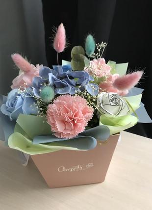 Букет из мыльных роз