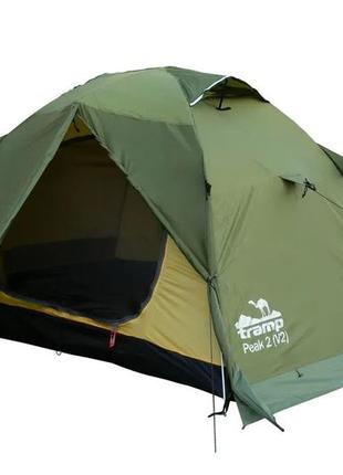 Палатка tramp peak 2 (v2) green utrt-025
