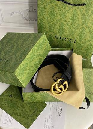 Пояс gucci кожаный1 фото