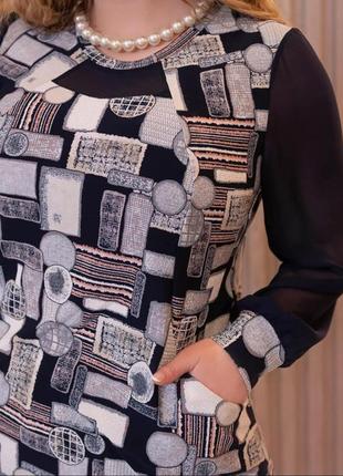 Скл-#7 "одесса",  опт-розница, классическая нарядная блуза-туника (мод: 251)3 фото