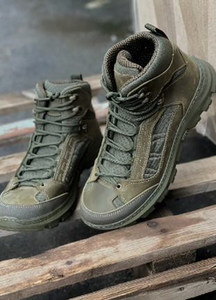 Тактичні військові черевики хакі оливкові зелені демісезон