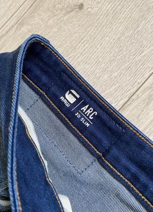 G-star arc 3d slim синие качественные джинсы7 фото