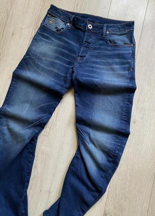 G-star arc 3d slim синие качественные джинсы5 фото