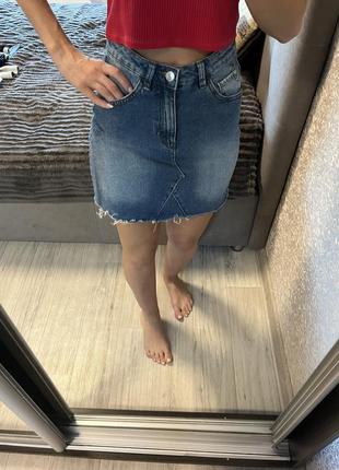 Джинсовая юбка denim co 36р s