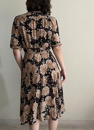 Вінтажна сукня міді квітковий принт