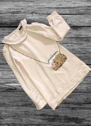 Кофта удлинённая свитшот