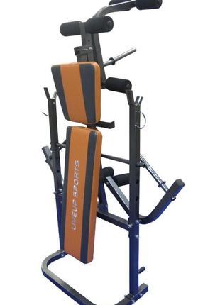Скамейка для жима liveup fitness weight bench ku-22