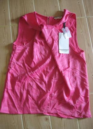 Нова рожева блузка "naf naf" р. 42