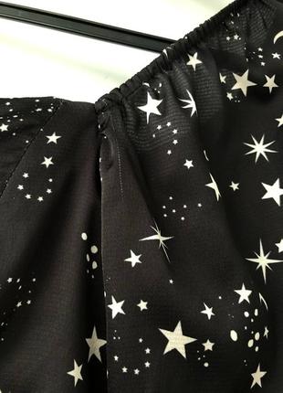 Блуза чорна зірки та місяць8 фото