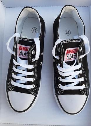 Кеды кроссовки в стиле классических чёрный converse