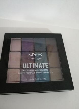 Nyx professional makeup тени палетка 12 кольорів4 фото