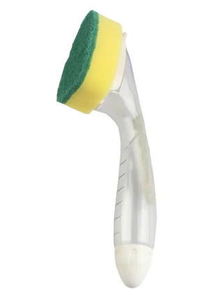 Губка для мытья посуды с дозатором