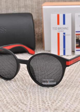 Сонцезахисні круглі стильні окуляри ted browne polarized unisex tb3422 фото