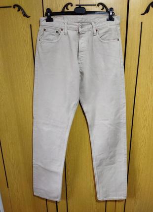Шикарные джинсы levi's левис оригинал бежевые большой рост1 фото