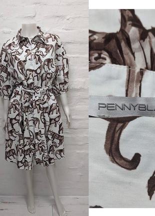 Penny black max mara элегантное оригинальное платье из хлопка