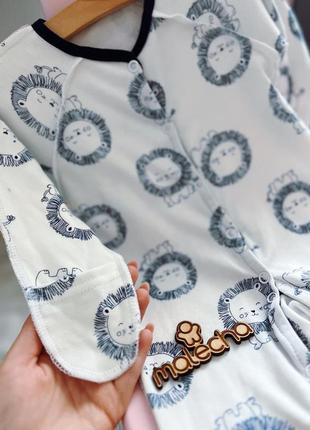 Человечек слип + шапочка на завязке