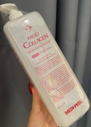 Антивозрастной коллагеновый тонер medi-peel meso collagen toner 1000 мл2 фото