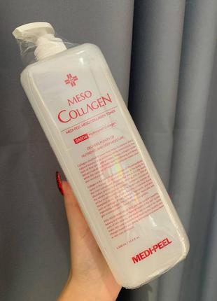 Антивіковий колагеновий тонер medi-peel meso collagen toner 1000 мл