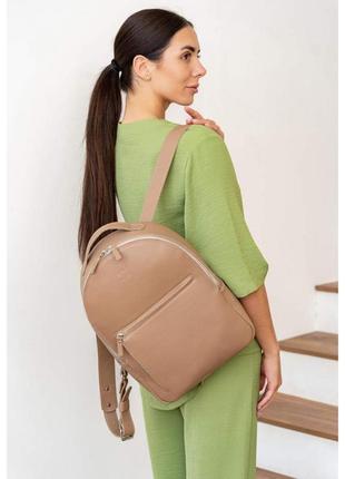 Рюкзак кожаный женский карамель groove-m1 фото