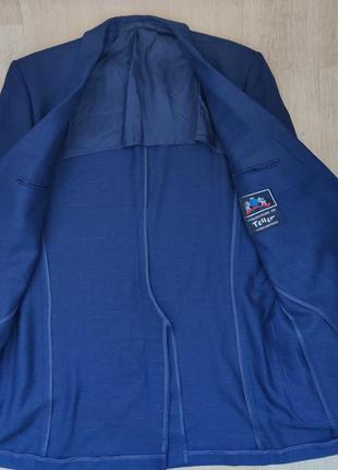 Немецкий пиджак мужской синий с вискозы на высокий рост teller von der landstrasse2 фото