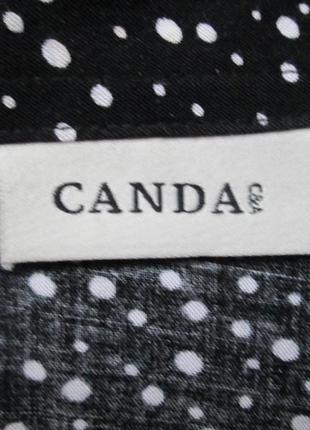 Розкішна блуза у трендовий принт горох із віскози canda6 фото