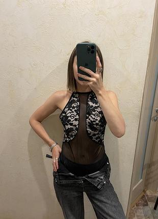 Боди сеткой секси прозрачное нижнее белье нижнее