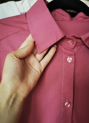 Рубашка розовая женская4 фото