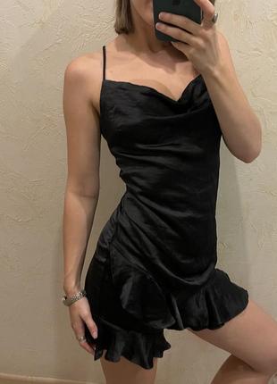 Платье-комбез комбинезон мини черная нова для праздника фотосессии открыто шортами2 фото