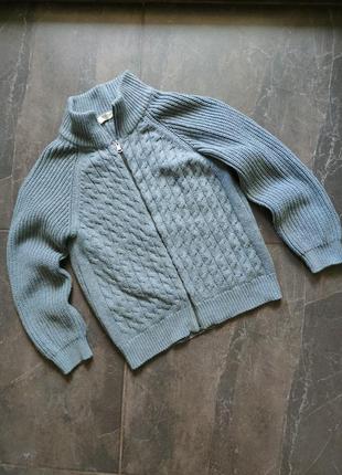 Кофта зипка для мальчика 7-8 лет