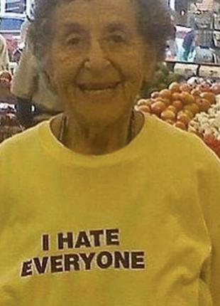 Футболка преміальна - "i hate everyone"