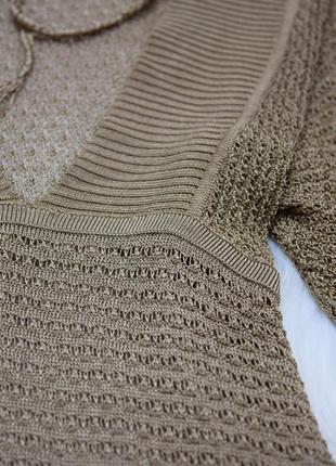 Вязанная кофточка реглан свитер оригинальная на майку с чокером5 фото