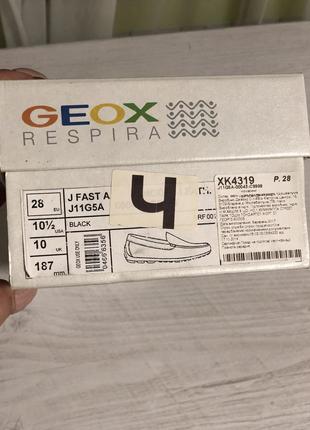 Туфли - мокасины geox respira р. 288 фото