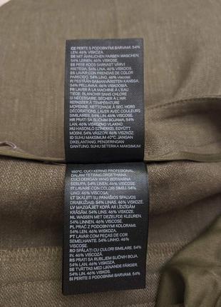 H&m элегантные брюки из льна с вискозой3 фото