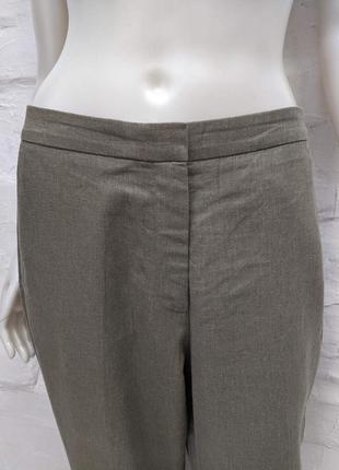 H&m элегантные брюки из льна с вискозой4 фото