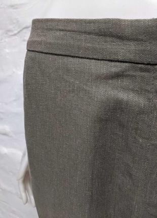 H&m элегантные брюки из льна с вискозой5 фото