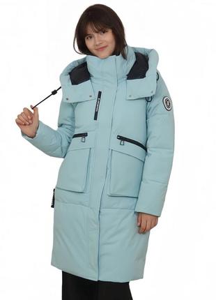 Крутая женская зимняя куртка,  черный, белый, бежевый, голубой5 фото