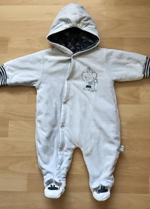 Комбінезон  велюровий на  ріст 62-68 см  на 1-4 міс.