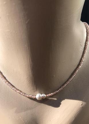Колье с барочным жемчугом