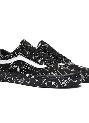 Vans old skool peanuts snoopy black кросівки кеди 38