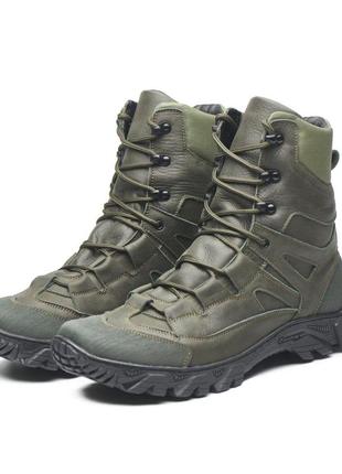 Зимние берцы олива, военная обувь, ботинки военные армейские, ботинки водонепроницаемые2 фото