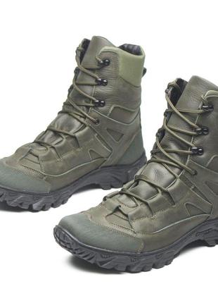 Зимние берцы олива, военная обувь, ботинки военные армейские, ботинки водонепроницаемые4 фото