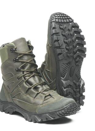 Зимние берцы олива, военная обувь, ботинки военные армейские, ботинки водонепроницаемые6 фото