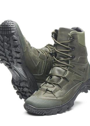 Зимние берцы олива, военная обувь, ботинки военные армейские, ботинки водонепроницаемые8 фото